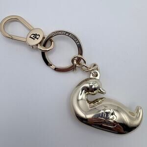 Rooney and Bourke Gold-Tone Duck Purse Charm/Key Ring
